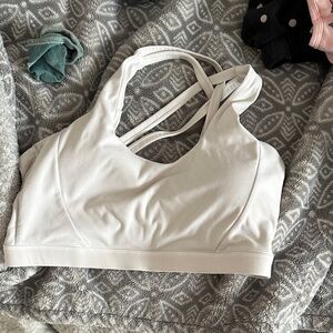 Women's White Strappy Bralette